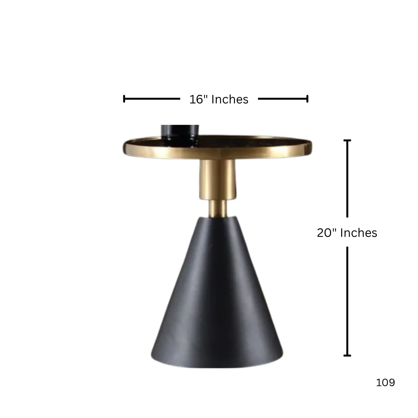 Nordic Luxury Rock Board Coffee Table Stainless Steel Golden Head With Chrome Finish & Black Metal Base| MST-0246