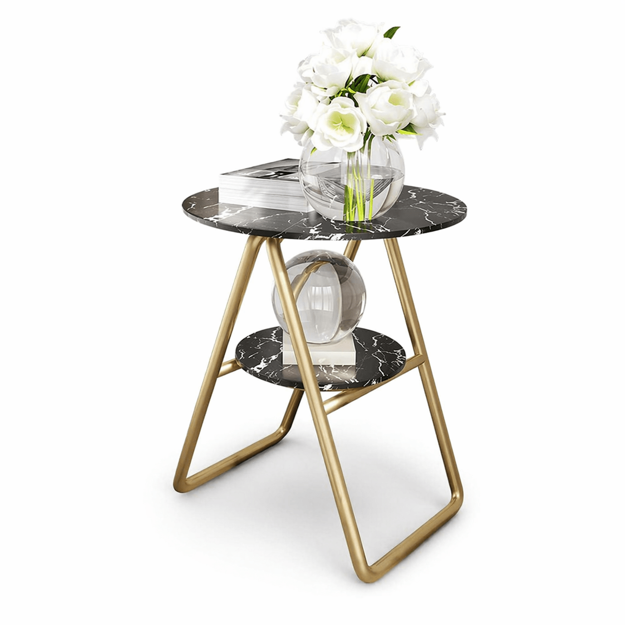 2 - Tier End /Side Table with Mdf Top - Dhanaks Decor Table Dhanaks Decor 2 - Tier End /Side Table with Mdf Top