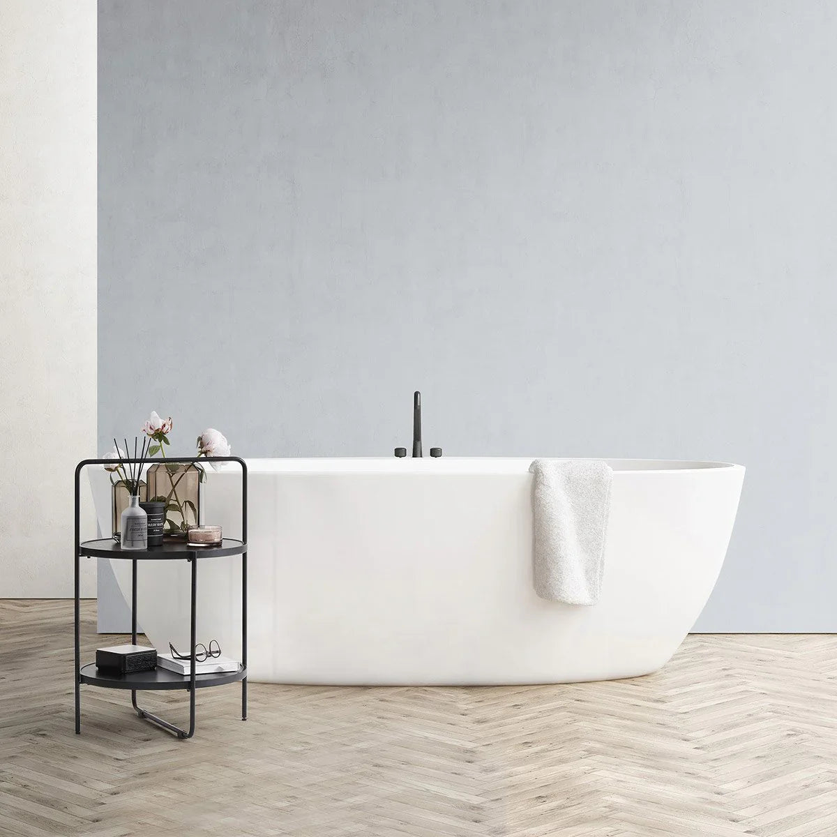 2 - TIER ROUND METAL END SIDE TABLE, SIMPLISTIC SOFA TABLE, MODERN TRAY - Dhanaks Decor Table Dhanaks Decor 2 - TIER ROUND METAL END SIDE TABLE, SIMPLISTIC SOFA TABLE, MODERN TRAY