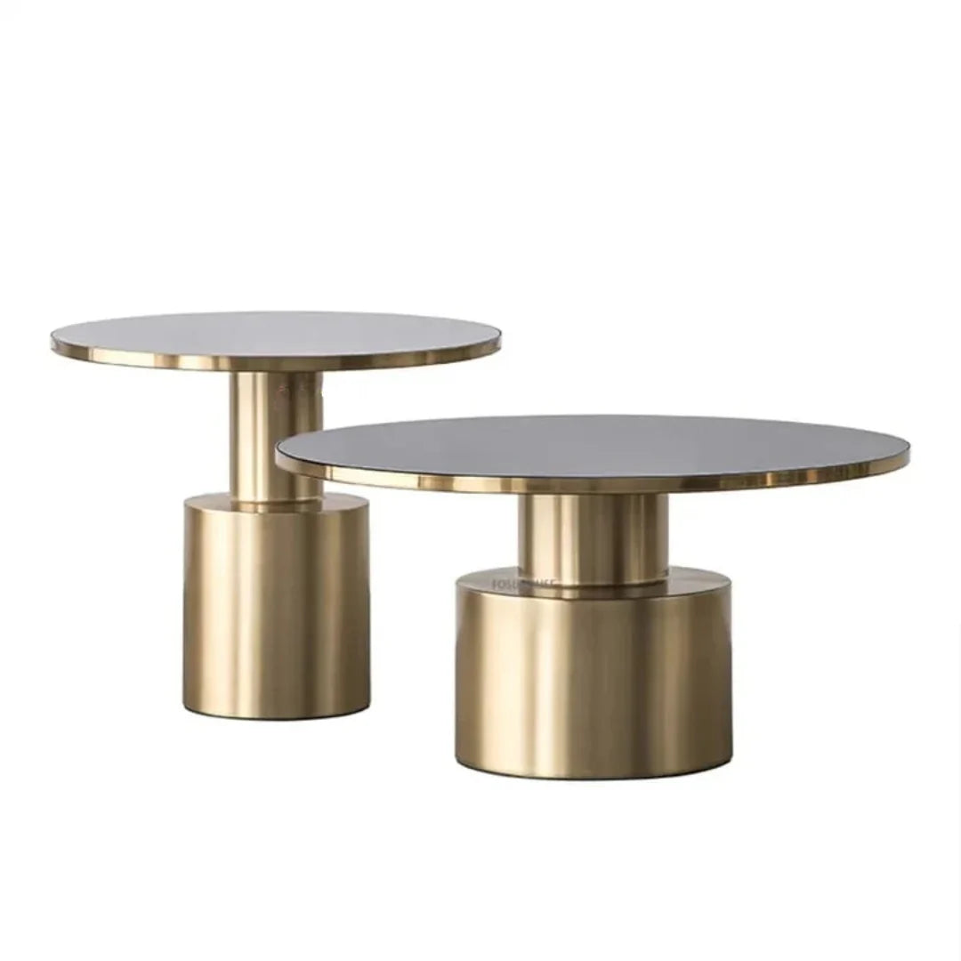 Luxurious Side Table Set for Home With Chrome Finish| SST-