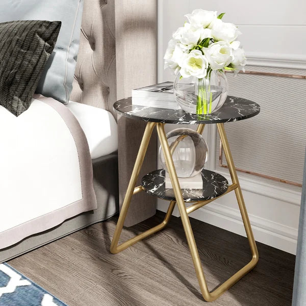 2-Tier End /Side Table with Mdf Top | MST-0233
