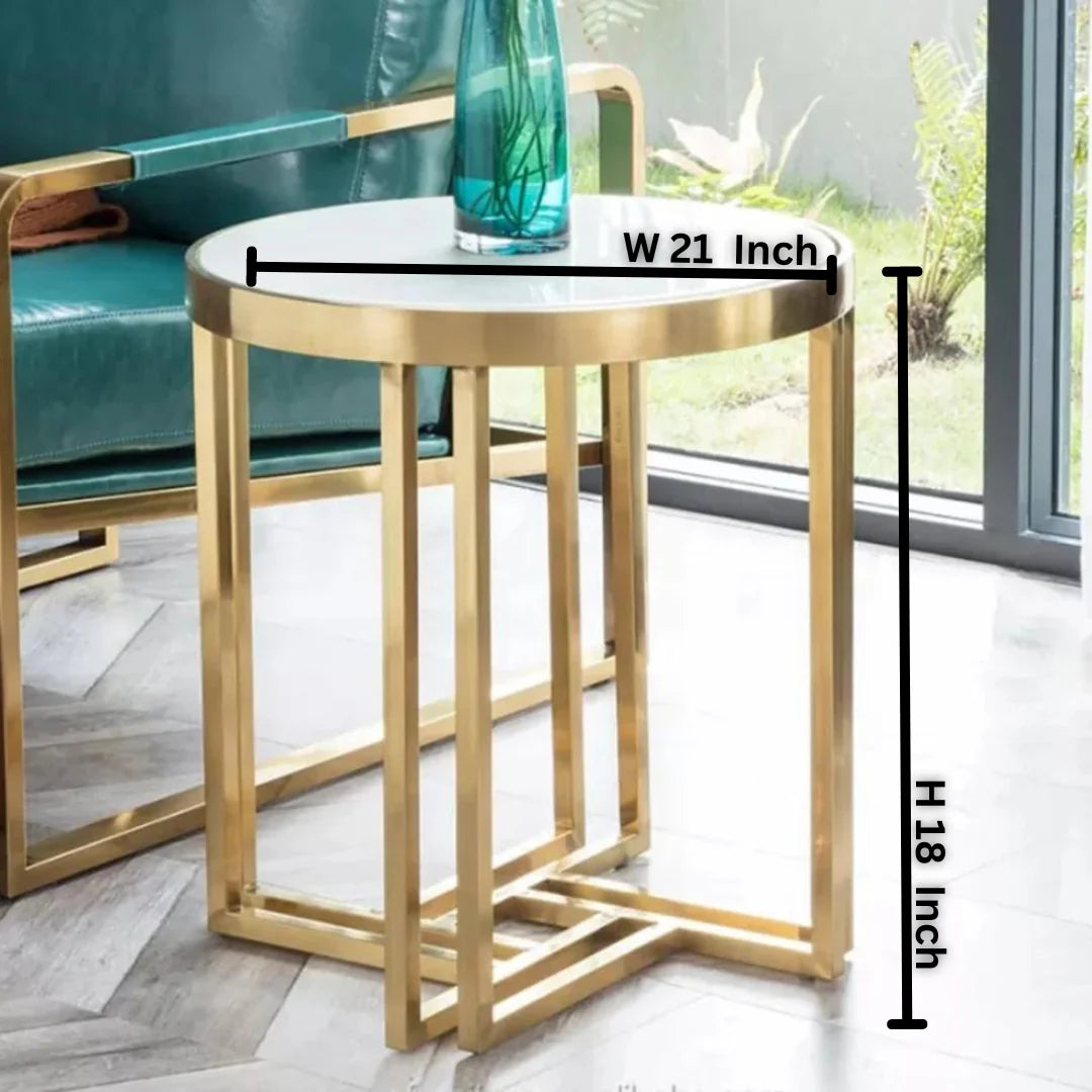 Stainless Steel Nordic Style Coffee Table With Chrome Finish| SST-5020