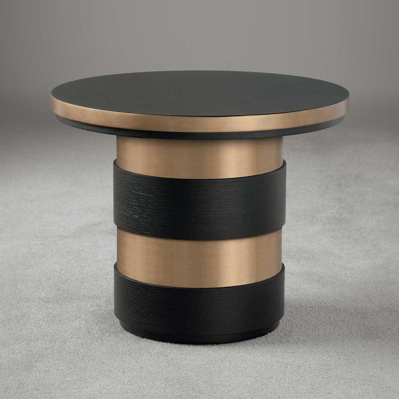 UNIQUE BLACK & GOLD SIDE TABLES