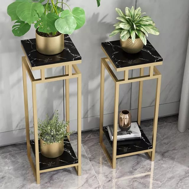 2.P High-end luxury simple floor golden flower stand | MSPS-0107