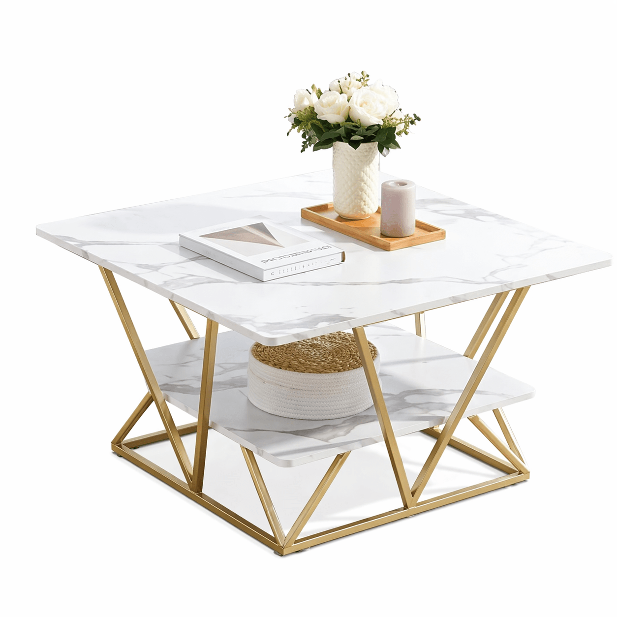 Carabella 2.Tier Center Table With Paint Finish| MST - 0012 - Dhanaks Decor Table Dhanaks Decor Carabella 2.Tier Center Table With Paint Finish| MST - 0012