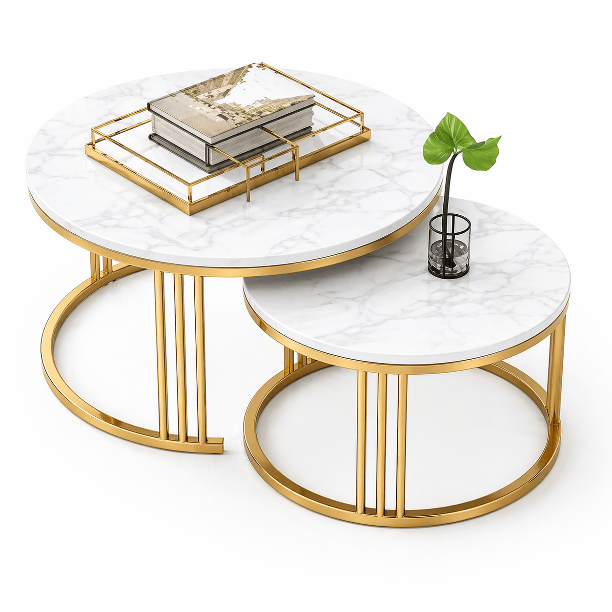 Luxurious Nesting Table Set With Paint Finish - Dhanaks Decor Table Dhanaks Decor Luxurious Nesting Table Set With Paint Finish