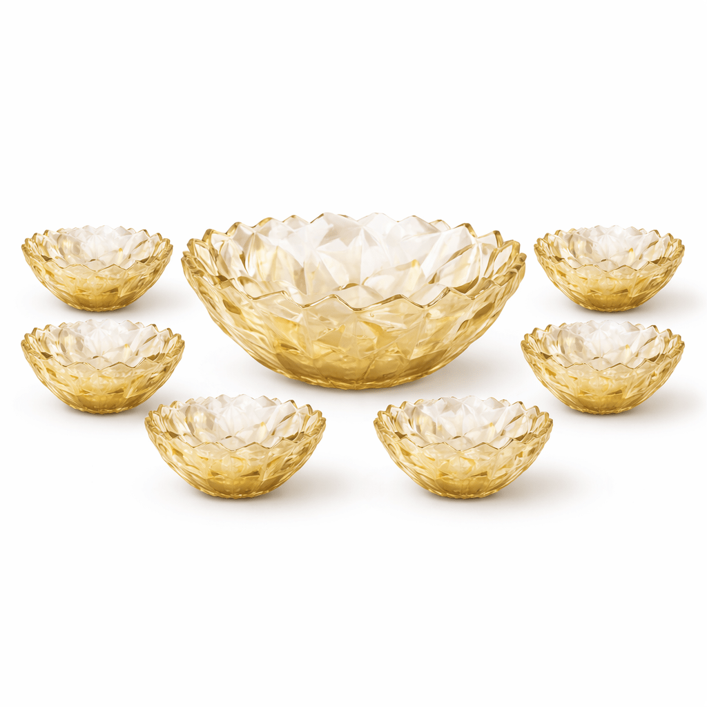 Luxury Amber Glass Ice Cream Bowl Set with Lid – Premium Serving Dessert Bowls Set for Family & Guests|7 prices | Dhanaks Decor - Dhanaks Decor Ice cream set Dhanaks Decor Luxury Amber Glass Ice Cream Bowl Set with Lid – Premium Serving Dessert Bowls Set for Family & Guests|7 prices | Dhanaks Decor