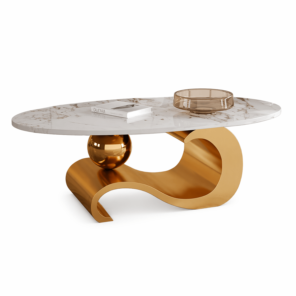 Luxury Pedestal Coffee Table - Dhanaks Decor Table Dhanaks Decor Luxury Pedestal Coffee Table