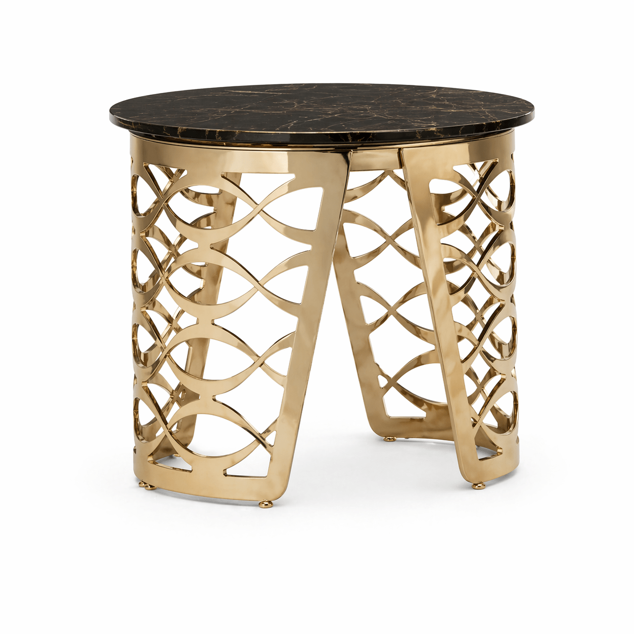 Luxury Round Coffee Table with Paint Finish Mdf Top - Dhanaks Decor Table Dhanaks Decor Luxury Round Coffee Table with Paint Finish Mdf Top