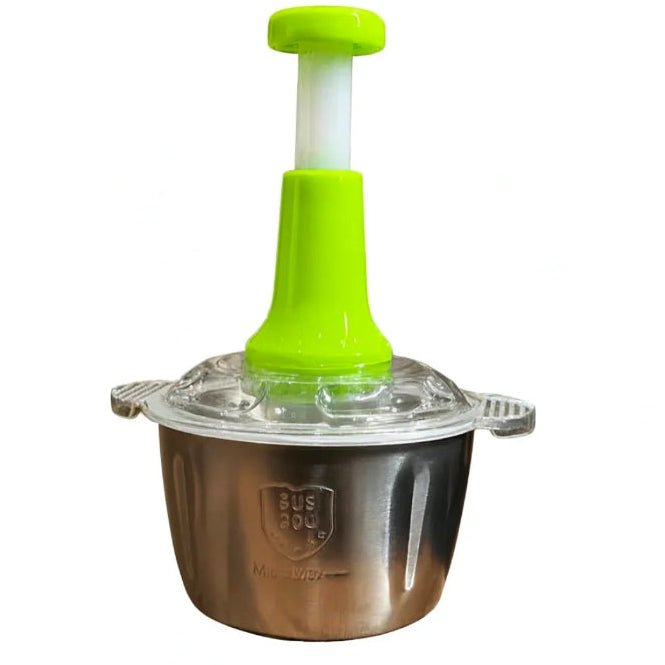 Manual Push Food Chopper – Stainless Steel Vegetable Cutter & Hand Press Mixer | Kitchen Multi Chopper Tool | Dhanaks Decor - Dhanaks Decor Dhanaks Decor Manual Push Food Chopper – Stainless Steel Vegetable Cutter & Hand Press Mixer | Kitchen Multi Chopper Tool | Dhanaks Decor