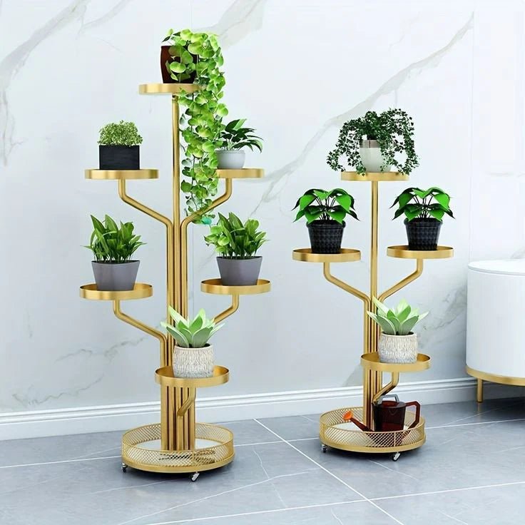Metal Planter Set with Plant Pot | MSPS - 0148 - Dhanaks Decor Plant Stand Dhanaks Decor Metal Planter Set with Plant Pot | MSPS - 0148