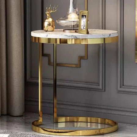 Modern Round Coffee | Sofa Side Table | MST - Dhanaks Decor Table Dhanaks Decor Modern Round Coffee | Sofa Side Table | MST