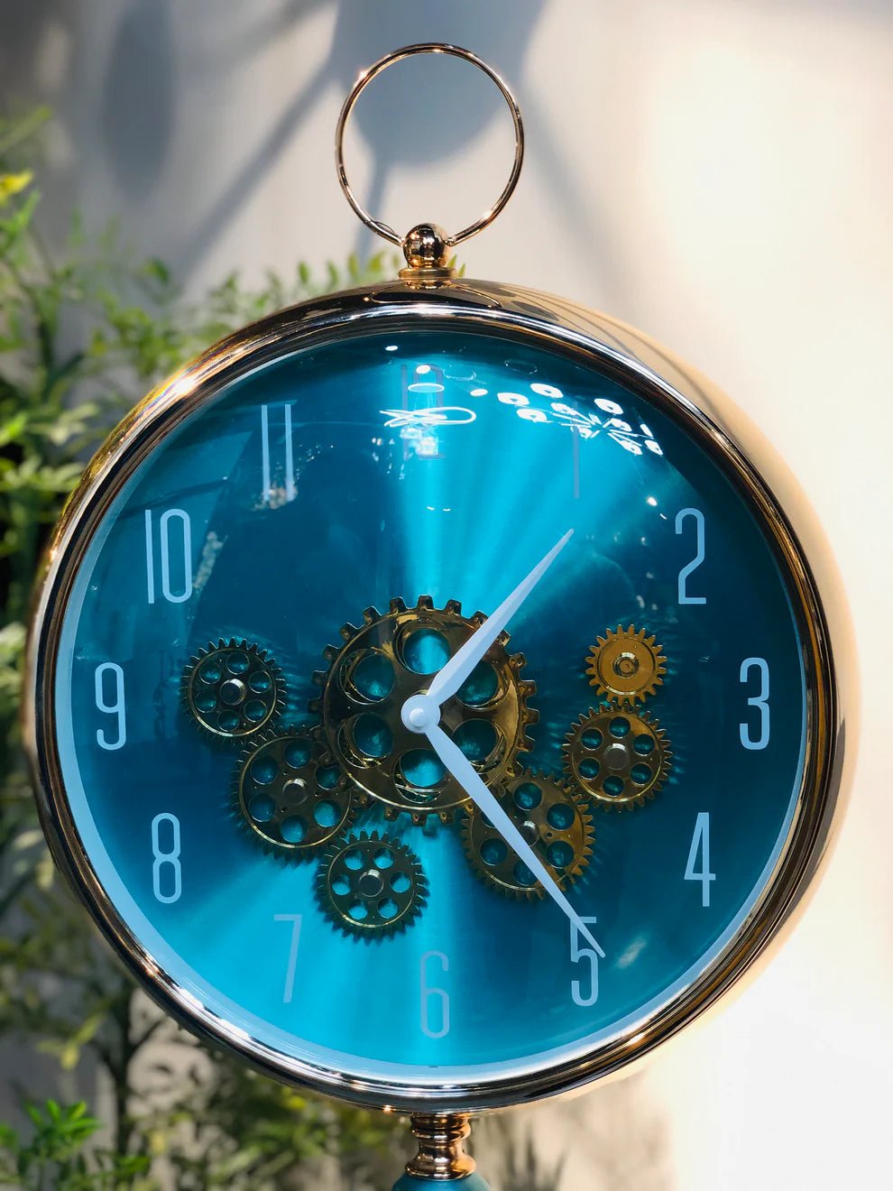 Modern Tripod Floor Clock with Exposed Gear Design | Vintage Industrial Standing Clock | Luxury Home Decor | Dhanaks Store - Dhanaks Decor Clock Dhanaks Decor Modern Tripod Floor Clock with Exposed Gear Design | Vintage Industrial Standing Clock | Luxury Home Decor | Dhanaks Store