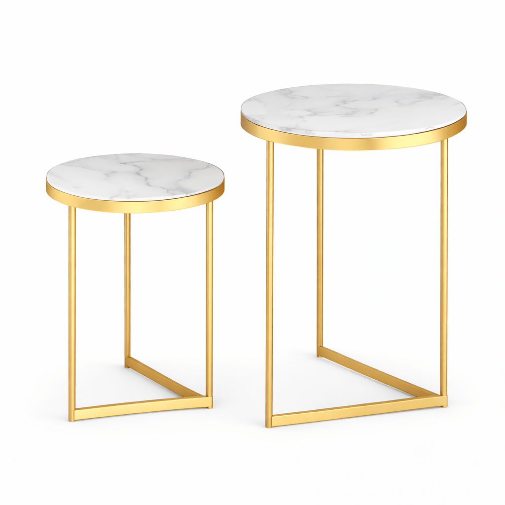 Nesting Coffee Table Set of 2 - Dhanaks Decor Table Dhanaks Decor Nesting Coffee Table Set of 2
