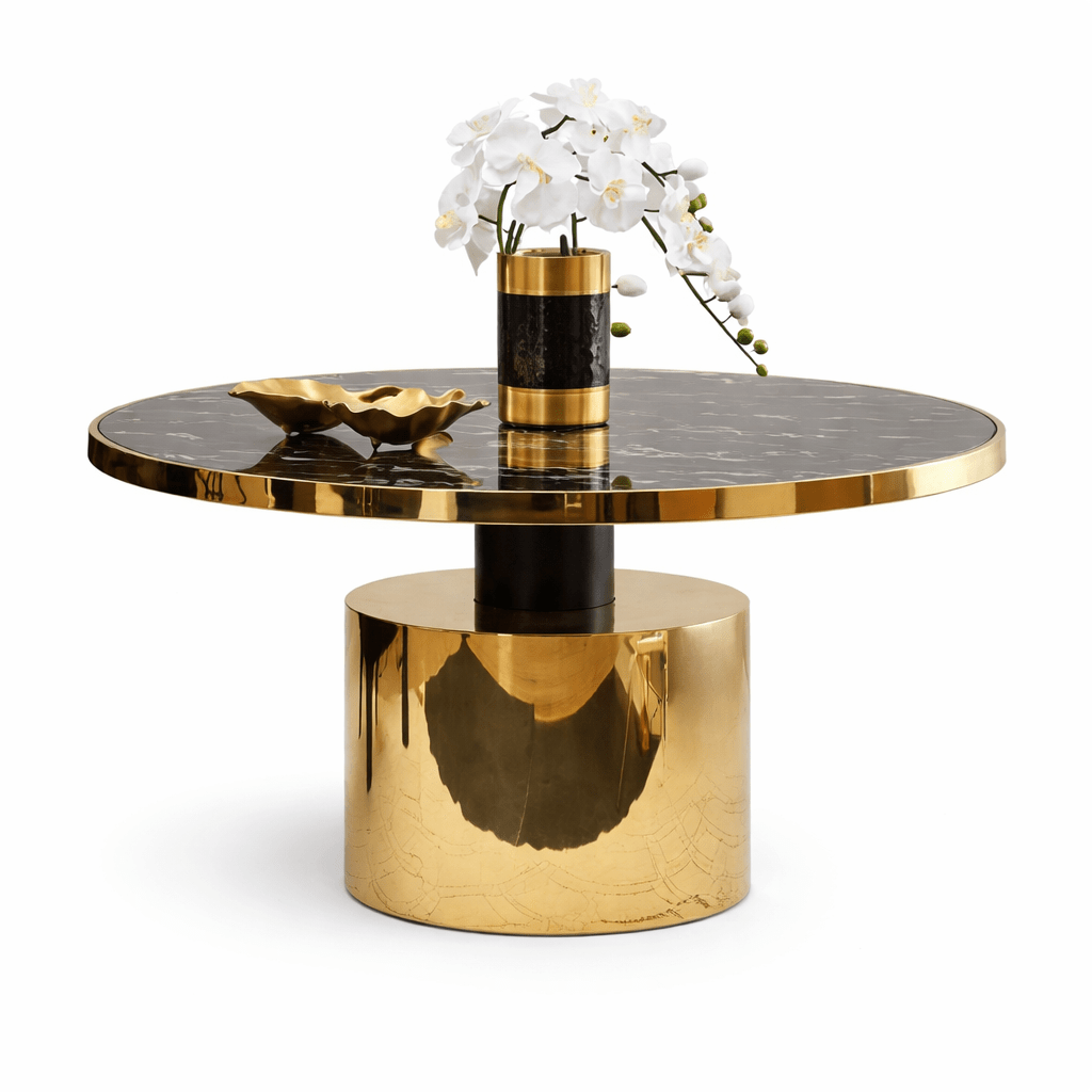Royal Look Stainless Steel Coffee Table With Chrome Finish Mdf Top |SS 0014 - Dhanaks Decor Table Dhanaks Decor Royal Look Stainless Steel Coffee Table With Chrome Finish Mdf Top |SS 0014