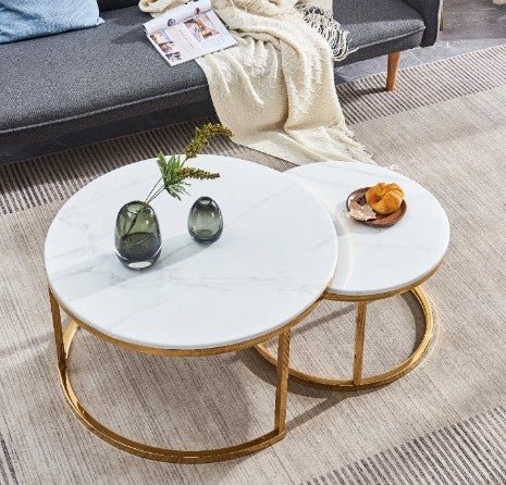 Side Table Nesting Coffee Table Set of 2 - Dhanaks Decor Table Dhanaks Decor Side Table Nesting Coffee Table Set of 2