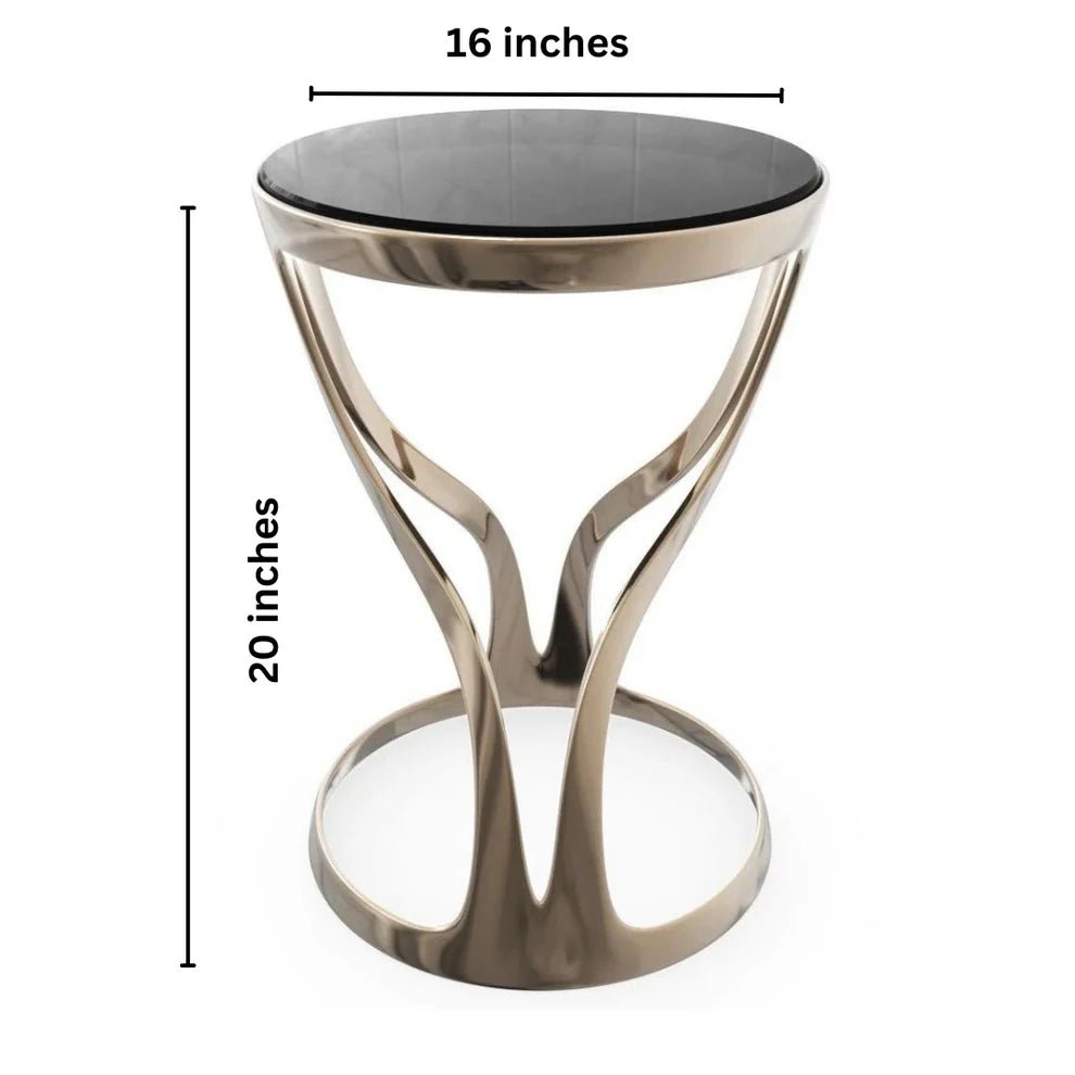 Stainless Steel Duffy Display Nesting Table Set - Dhanaks Decor Table Dhanaks Decor Stainless Steel Duffy Display Nesting Table Set