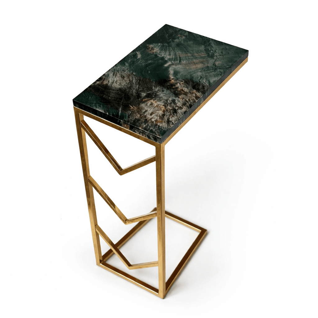 Stainless Steel Luxury Sofa Table | SS - 0007 - Dhanaks Decor Table Dhanaks Decor Stainless Steel Luxury Sofa Table | SS - 0007