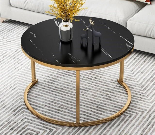 Stainless Steel Nesting Coffee Table Set of 2 - Dhanaks Decor Table Dhanaks Decor Stainless Steel Nesting Coffee Table Set of 2