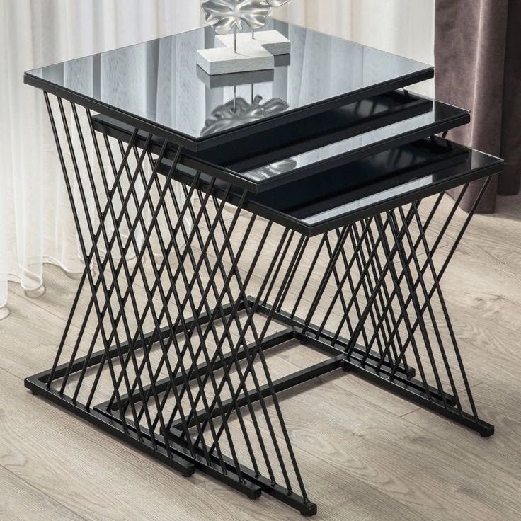 Stylish Nesting Table Set of 3 - Dhanaks Decor Table Dhanaks Decor Stylish Nesting Table Set of 3