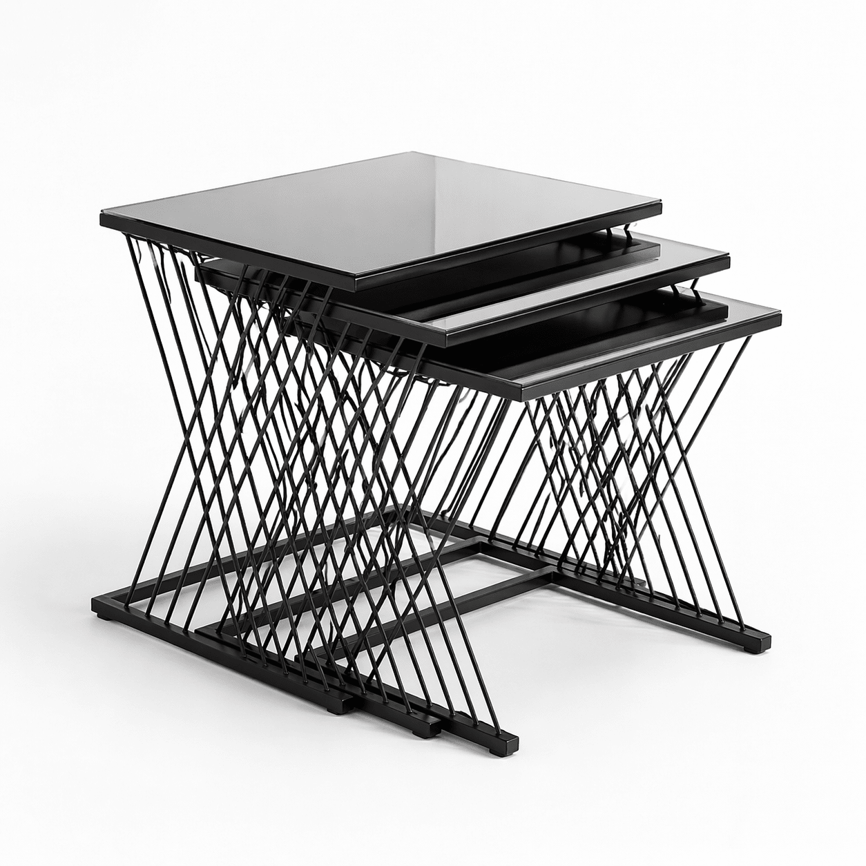 Stylish Nesting Table Set of 3 - Dhanaks Decor Table Dhanaks Decor Stylish Nesting Table Set of 3